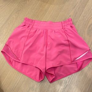 Lululemon Sonic Pink Hotty Hot shorts